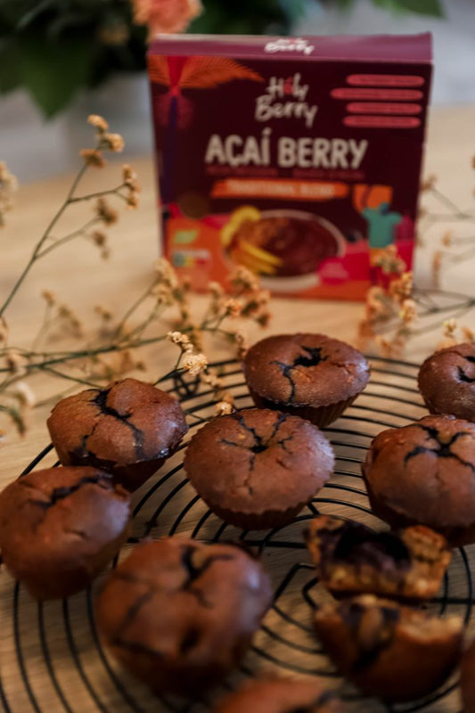 Muffins met Açaivulling van Zoë’s Healthy Life