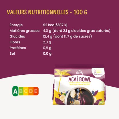 Açai Bowl avec Banane et Myrtille 