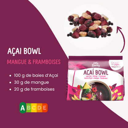 Açai Bowl met Mango & Framboos