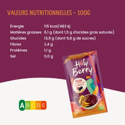 Açai Pure Pack avec Guarana