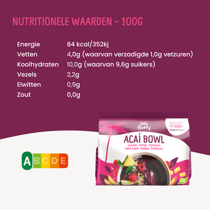 Nutritionele waarden Açai Bowl