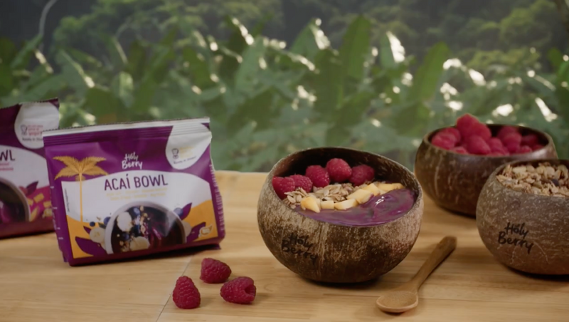 Maak je Açai bowl meet de Mango & Framboos Mix