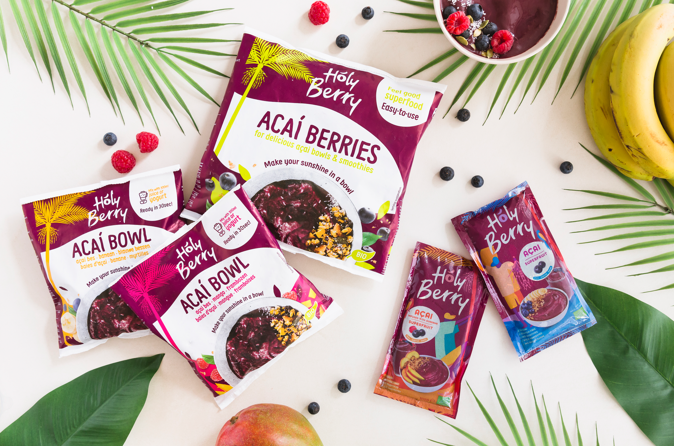 Assortiment Holy Berry Açai producten